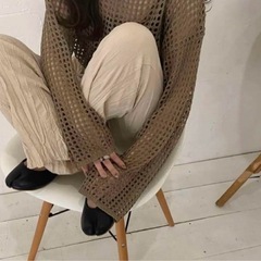 【まとめ買い歓迎】定価6380円 LawgyルーズメッシュニットFの画像