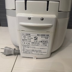 シャープ製炊飯器 3合炊きの画像