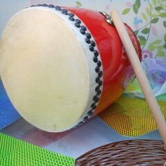 11.000円　Nエイサー大太鼓24*31cm 撥付きの画像