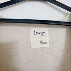 【まとめ買い歓迎】定価12320円 Lawgy ノーカラーロングコート Fの画像