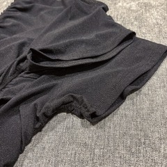 GU シアーギャザーT 半袖 XL ブラック　シアー　フリルメロー　透け感の画像