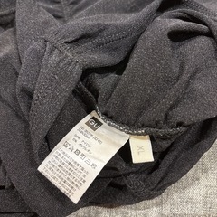 GU シアーギャザーT 半袖 XL ブラック　シアー　フリルメロー　透け感の画像