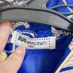 【まとめ買い歓迎】チャイナドレス ブルー ロングの画像