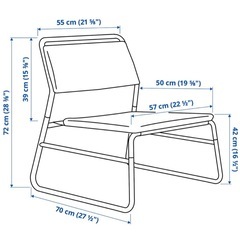 【IKEA】LINNEBACK リンネベック イージーチェアの画像