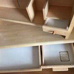 勉強机　デスク　コンセント照明付き　　の画像