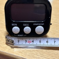 【新品未使用】キッチンタイマー ブラック 大文字の画像