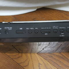 TOSHIBA 東芝 CDプレーヤー FM/AMラジオ機能付き TY-CR22 ブラック 動作確認済みの画像