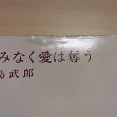 『惜みなく愛は奪う』有島武郎　新潮文庫の画像