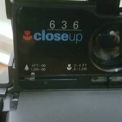 Polaroid　ポラロイド　closeup 636+OneStep Flash　インスタントカメラ 動作未確認　ジャンクにての画像
