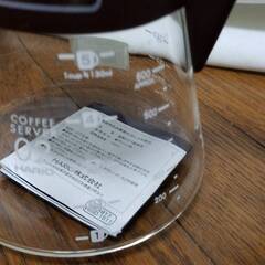 HARIO (ハリオ) V60コーヒーサーバー 02セット コーヒードリップ 1～4杯用 ブラウン VCSD-02CBR　未使用品の画像