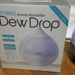 Three UP ハイブリッド加湿器 しずく型　Dew Drop　HFT-1718　2017年製　アロマディフューザー 通電確認のみの画像