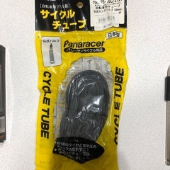 ロードバイク用サイクルチューブ、携帯空気入れ、六角レンチの画像