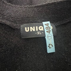 ✨希少✨ウール100% 90sOLD UNIQLO ネイビーVネックカーディガンの画像