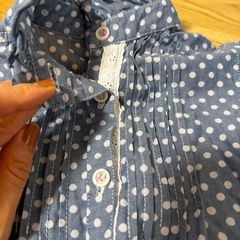 120 青系女の子ふく服の画像