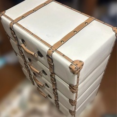 ヴィンテージ　トランク風　チェスト４段の画像