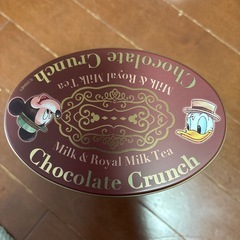 東京ディズニーランド　ディズニーシー　クランチチョコの空き缶の画像