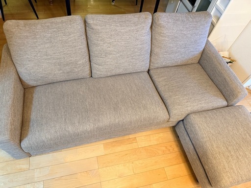 最終値下げ】美品ニトリ布張りカウチソファ CA2 DR-BE