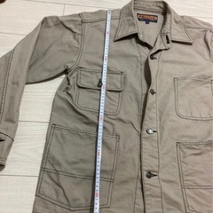 古着　ジャケット　ワークジャケット カバーオール ベージュの画像