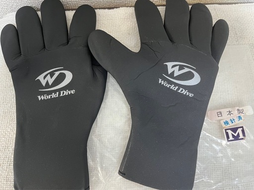 World Dive ネオプレングローブ(M2個Ｓ2個)