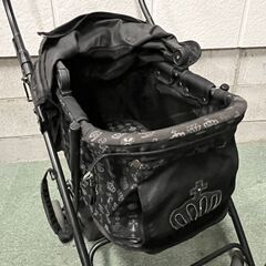 field glide フィールドグライド ペット用キャリーカート 王冠柄 4輪 折りたたみ可能の画像