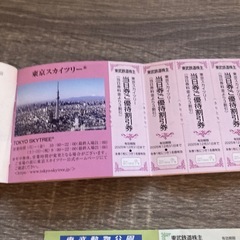 東武　株主優待(東武公特別入園券以外)の画像