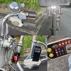 ★電動アシスト３輪車　ブリヂストン・アシスタ★前後カゴ付き 買い物に便利★の画像