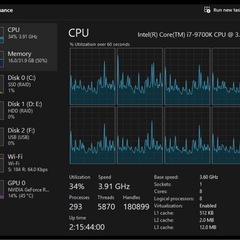 デスクトップパソコンセット i7-9700k rtx306032GBssd512の画像