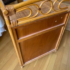 ラタン収納家具差し上げますの画像