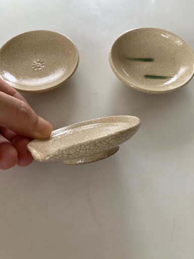 未使用　瀬戸焼き　作家豆皿　