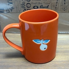 ムーミン オレンジ マグカップ 陶器製の画像