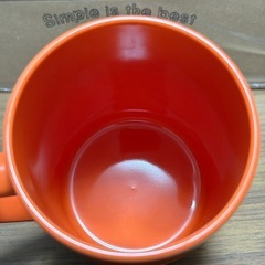 ムーミン オレンジ マグカップ 陶器製の画像