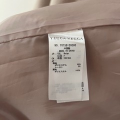 yecca vecca ノーカラーコート ベージュの画像