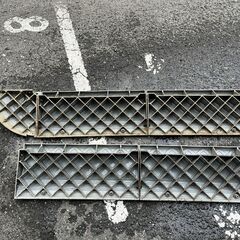 プラスチック製 段差解消 ステップ スロープ グレー 幅120cm×奥行27cm×高さ10cm の画像