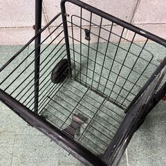 折りたたみ式 ショッピングカート 台車 キャリーカート スチール製 幅46cm×奥行40cm×高さ84cm の画像