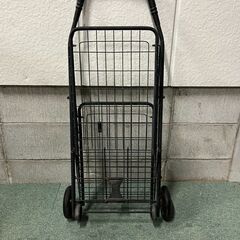折りたたみ式 ショッピングカート 台車 キャリーカート スチール製 幅46cm×奥行40cm×高さ84cm の画像