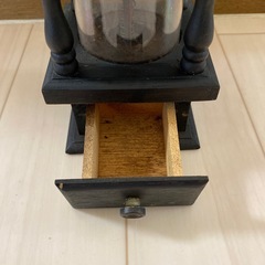 中古　手動式 コーヒーミル　木製　アンティーク　昭和レトロ　レトロの画像
