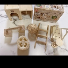 小動物 ハムスター お部屋 小道具 給水器 回し車 バスサンド セットの画像