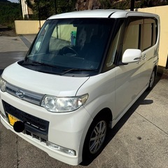 車検9年1月まで！タイヤバリ山！タントカスタムX カロッツェリアBluetoothオーディオ付き パワースライドドア！不具合なし！絶好調の画像