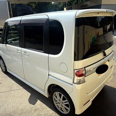 車検9年1月まで！タイヤバリ山！タントカスタムX カロッツェリアBluetoothオーディオ付き パワースライドドア！不具合なし！絶好調の画像