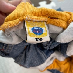 キッズ服 デニムパンツ ペイント加工120の画像