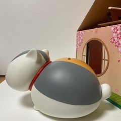 新品ニャンコ先生 ソフビ貯金箱 新品 2010年 夏目友人帳 貯金箱 フィギュアの画像