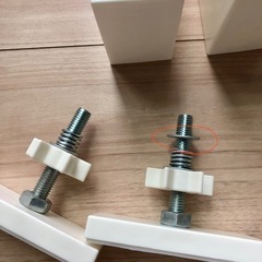 ラブリコ　DIY収納パーツ 2×4アジャスター  
ホワイトの画像