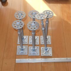 鋼製束 6本セット 350mm～ 35cm～ 床束 金属束 建築材料 住宅建築 大工の画像