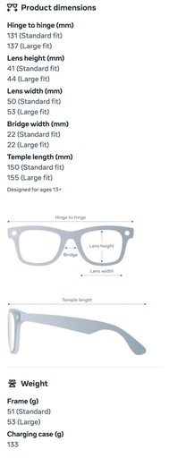 レイバン Meta Gen2 第2世代 Wayfarer AIグラス クリア