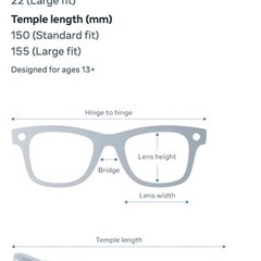 レイバン Meta Gen2 第2世代 Wayfarer AIグラス クリアの画像