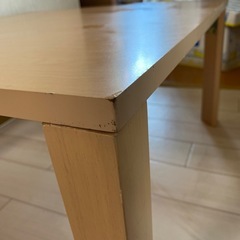 中古 テーブル 折りたたみ　ローテーブル ベージュ 正方形　サイズ　約60×60　の画像