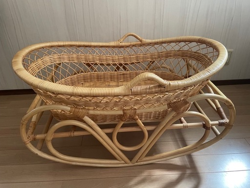 ゆりかご 藤 ヨーラン ベビーベッド