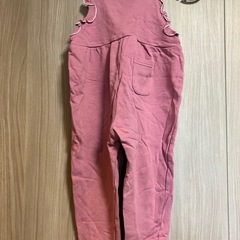 120cmピンクのオーバーオールの画像