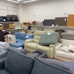 ★リユースのサカイ幸手店★SJ10685★2人掛けソファー　グレー　クリーニング済み の画像
