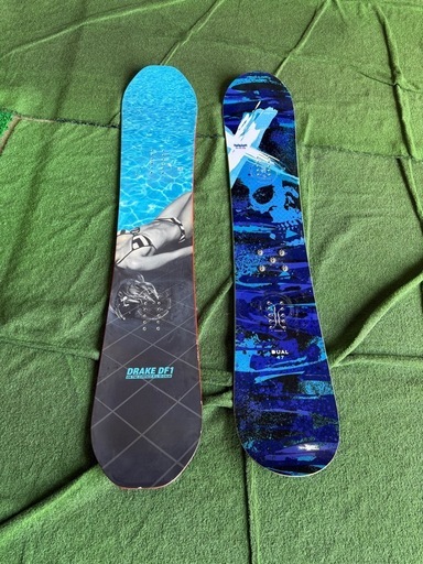 DRAKE152&phantom147 2本まとめてスノボ準備